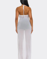 Goddess Glow Mesh Cover-Up Top - White - view 2
