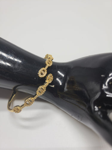 Goden Gold Clasp Cuff Bracelet (Gold) 2.4x2.2” Approx. - Palazzo Couture Online