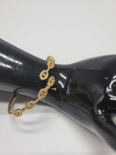 Goden Gold Clasp Cuff Bracelet (Gold) 2.4x2.2” Approx. - stylish accessory for every outfit