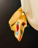 Lightweight rhinestone statement earrings in gold