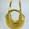 Gold Serpentine Rope Hobo HandBag - Palazzo Couture Online