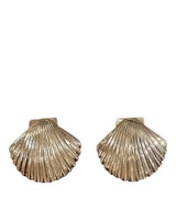 Gold Shell Mini Studs - Elegant & Petite Earrings for women - fashion jewelry by Palazzo Couture
