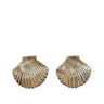 Gold Shell Mini Studs - Elegant & Petite Earrings for women - fashion jewelry by Palazzo Couture