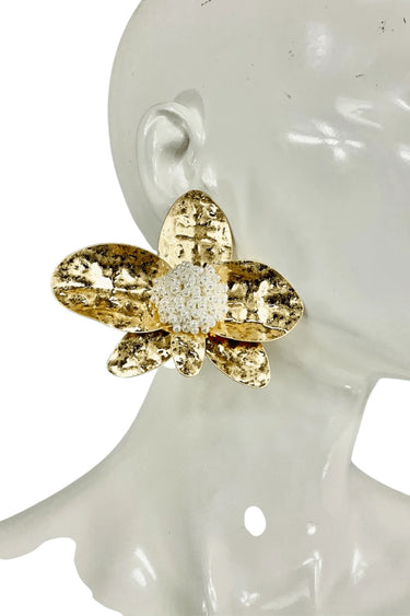 Golden Bloom Statement Earrings - stylish accessory for every outfit