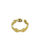Golden Gold Chain Link Ring - Palazzo Couture Online