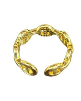 Golden Gold Chain Link Ring - trendy women's jewelry