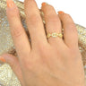 Golden Gold Chain Link Ring for women - fashion jewelry by Palazzo Couture