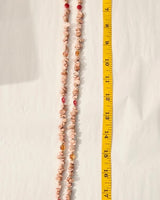 Women’s pink gold starfish gemstone necklace – layered drop design for vacation/résort style