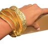 Golden Wave Cuff - Palazzo Couture Online