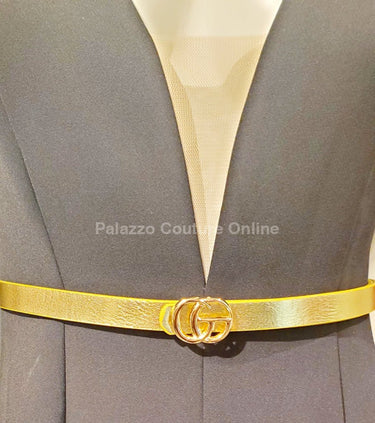 Great G Plain Belt (Gold) - Palazzo Couture Online