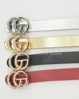 Great G Plain Belt (Gold) - Palazzo Couture Online
