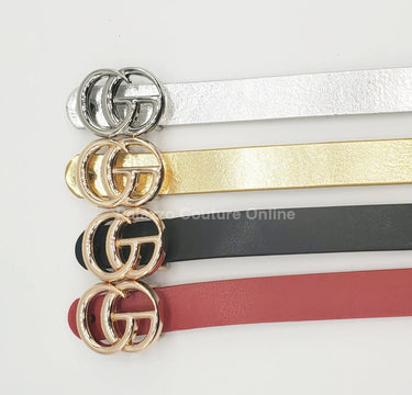 Great G Plain Belt (Gold) - Palazzo Couture Online