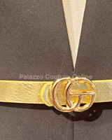 Great G Plain Belt (Gold) - Palazzo Couture Online
