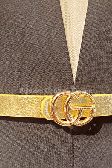 Great G Plain Belt (Gold) - Palazzo Couture Online