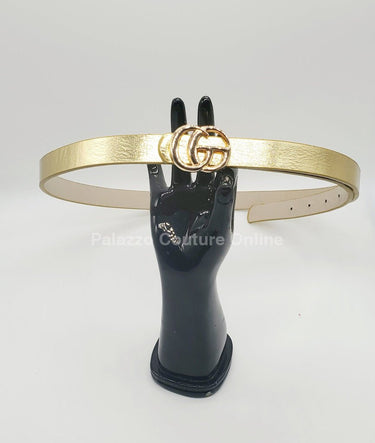 Great G Plain Belt (Gold) - Palazzo Couture Online