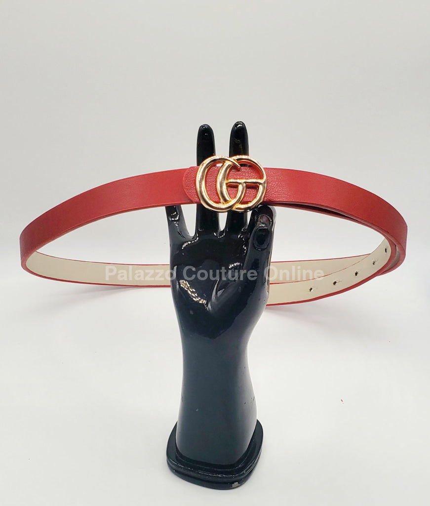 Great G Plain Belt (Red) One Size / Red