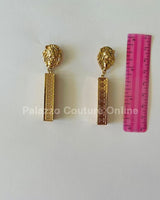 Greek Gold Lion Earring - Palazzo Couture Online