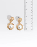 Greek Lion earrings Emblem Drop Earrings with Crystal Detail - trendy women's jewelry