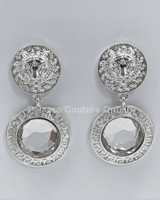 Greek Lion Emblem Earrings - Palazzo Couture Online