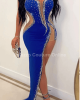 Half Past Midnight Maxi Dress Blue - Palazzo Couture Online