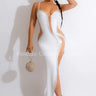 Women's White maxi dress from Palazzo Couture designer collection