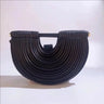 Half-Moon Textured Crossbody Bag (Black) for women - bag by Palazzo Couture