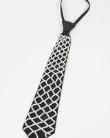 Handmade Faux Pearl Necktie Necklace - Black - Palazzo Couture Online