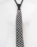 Handmade Faux Pearl Necktie Necklace - Black - Palazzo Couture Online