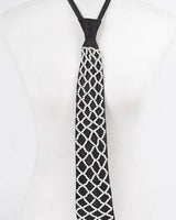 Handmade Faux Pearl Necktie Necklace - Black - stylish accessory for every outfit