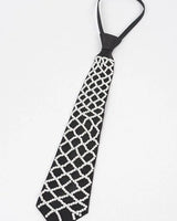 Handmade Faux Pearl Necktie Necklace - Black for women - fashion jewelry by Palazzo Couture