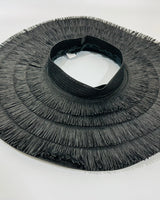 Black Sun Hat with Fringe – Vacation Vibes Essential - view 4