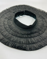 Black Sun Hat with Fringe – Vacation Vibes Essential - view 5