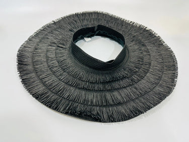 Black Sun Hat with Fringe – Vacation Vibes Essential - view 5