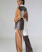 Wide leg faux leather cargo pants – Hate To See You Go Pants elevated utility piece