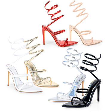 Helix Laurent Intense Heels Black - Palazzo Couture Online