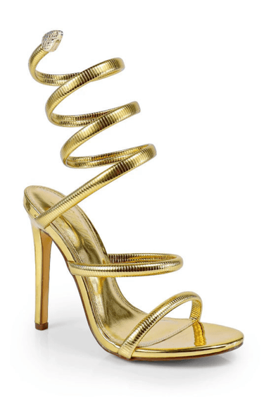 Helix Nikia Harmony Heels Gold - Palazzo Couture Online
