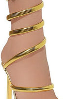 Helix Nikia Harmony Heels Gold - Palazzo Couture Online