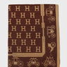 reversible monogram winter scarf with heritage carriage motif front