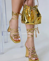 High Class Lifestyle Handbag (Gold) - Palazzo Couture Online