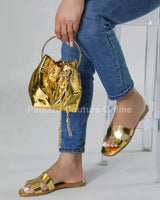 High Class Lifestyle Handbag (Gold) - chic clutch by Palazzo Couture