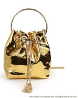 High Class Lifestyle Handbag (Gold) - women's evening clutch