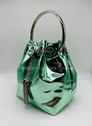 High Class Lifestyle Handbag (Metallic Mint) - Palazzo Couture Online