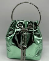 High Class Lifestyle Handbag (Metallic Mint) - Palazzo Couture Online