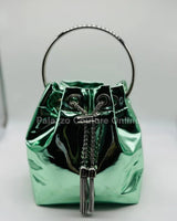 High Class Lifestyle Handbag (Metallic Mint) - Palazzo Couture Online