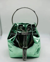 High Class Lifestyle Handbag (Metallic Mint) - stylish purse for going out