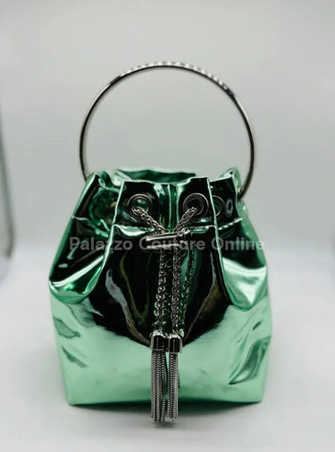 High Class Lifestyle Handbag (Metallic Mint) - stylish purse for going out