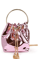 High Class Lifestyle Handbag (Metallic Pink) - Palazzo Couture Online