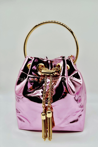 High Class Lifestyle Handbag (Metallic Pink) Hand Bag