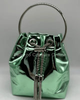 High Class Lifestyle Handbag (Metallic Mint) for women - bag by Palazzo Couture