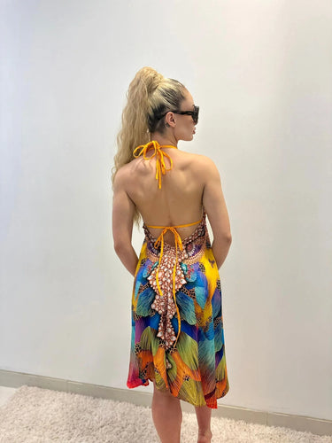 High Standard Mini  Dress side view highlighting short hemline